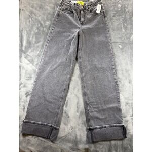 JJXX High Waist Wide Leg Jeans Washed Black Size 27 NWT Tillys Jack & Jones